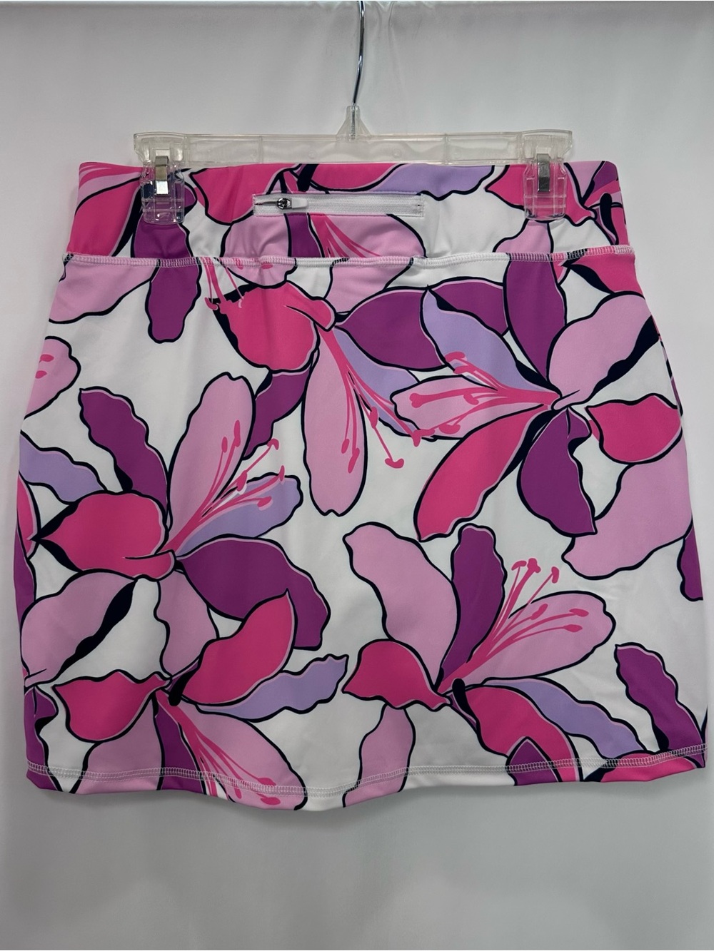 Women’s Floral Active Skort in Pink & Purple - Picture 2 of 8